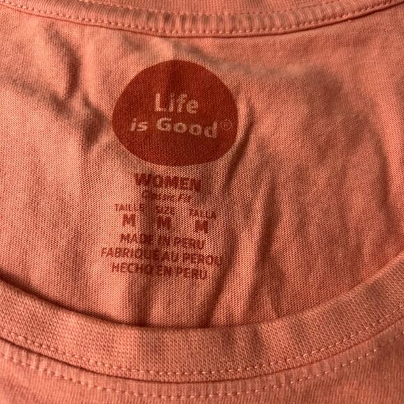 Life is Good Crusher Scoop T Shirt Be You Tiful Women Size Medium NEW - Picture 3 of 8
